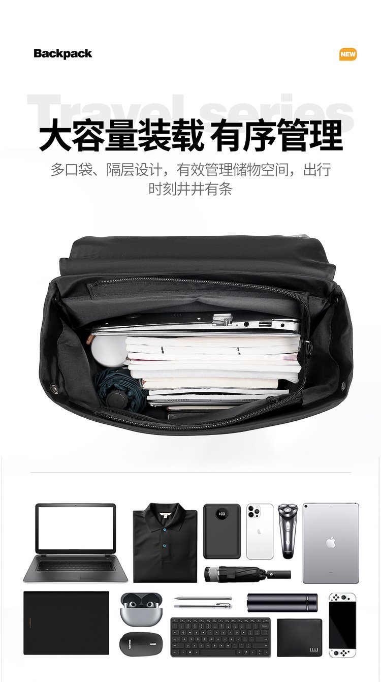 Bulk Supply Student Backpack for Travel and Outdoor Use — 34
