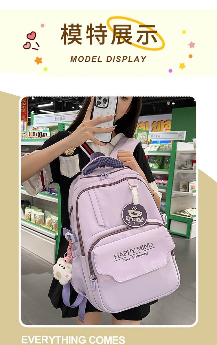Mochila estudiantil de suministro a granel para pedidos de marca — 3