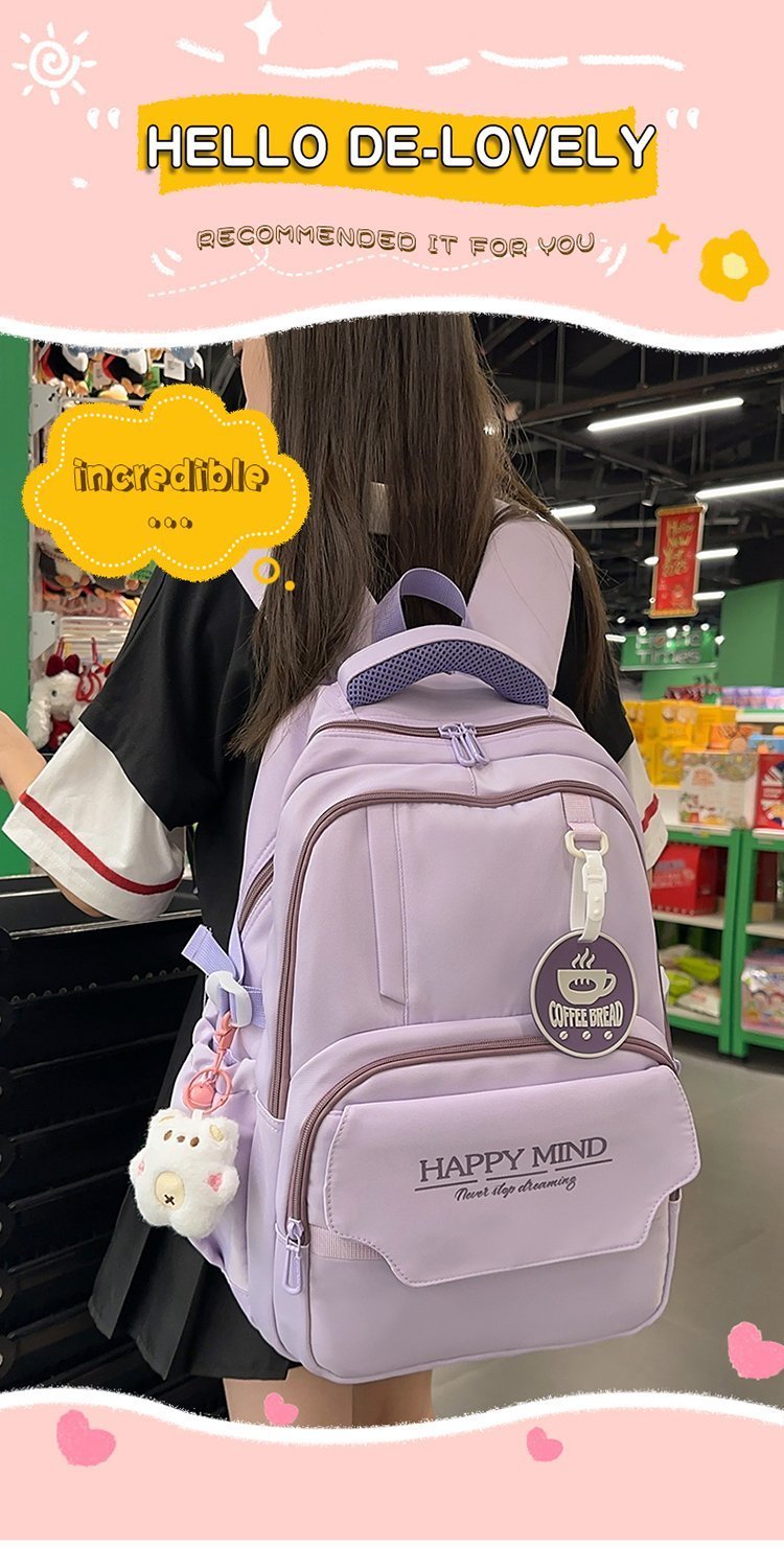 Mochila estudiantil de suministro a granel para pedidos de marca — 5
