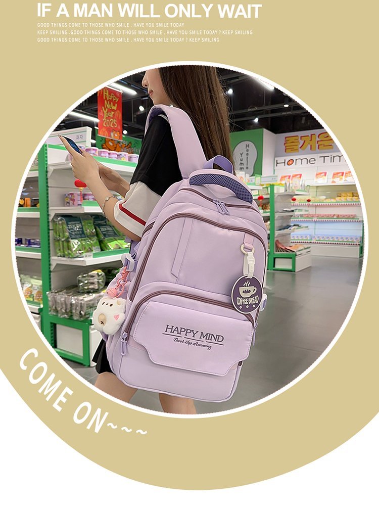 Mochila estudiantil de suministro a granel para pedidos de marca — 6