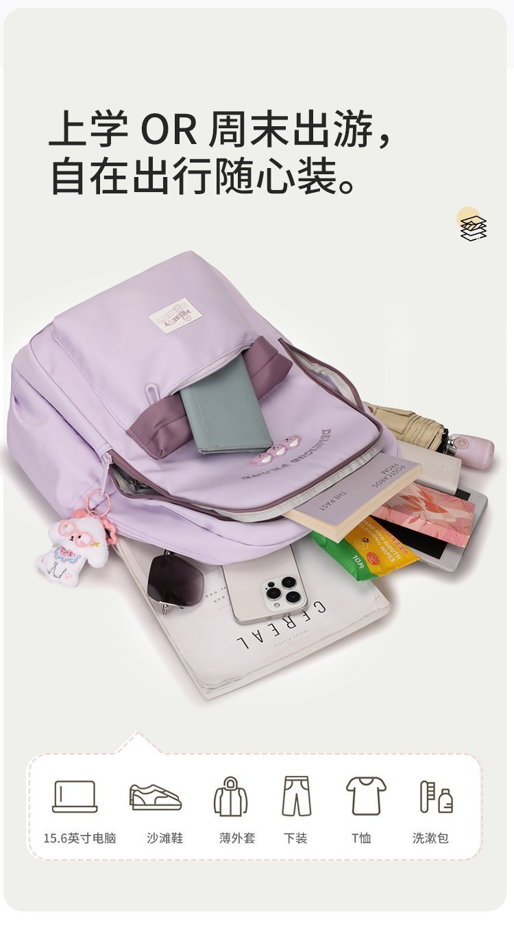 Mochila estudiantil de suministro a granel para pedidos de marca — 4