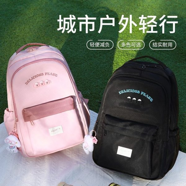 Mochila estudiantil de suministro a granel para pedidos de marca