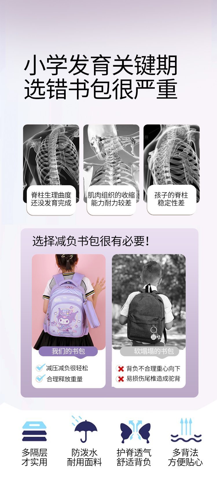 Factory Direct School Backpack for Travel and Outdoor Use — 2