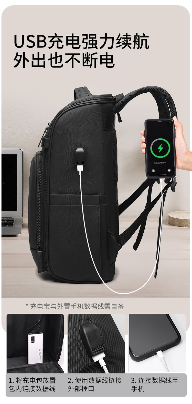 Mochila diaria directa de fábrica para uso escolar y diario — 9
